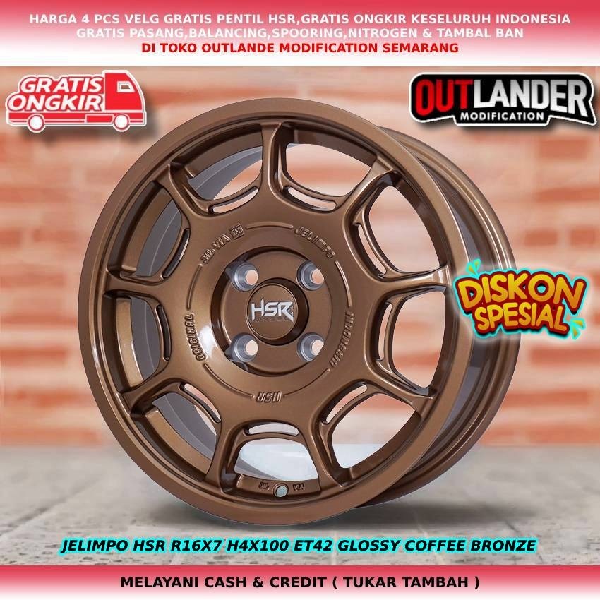 velg mobil r16/velg racing r16, velg mobil Brio City Freed Ferio Genio dll velg hsr jelimpo r16