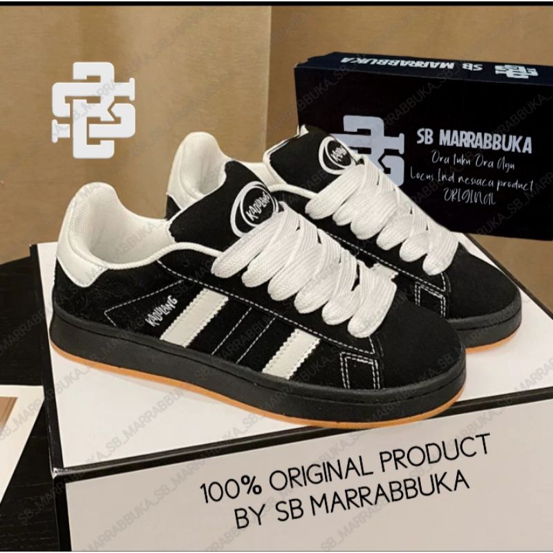 sepatu skate sneakers bahan Suede XL pria dewasa cewek cowok warna hitam