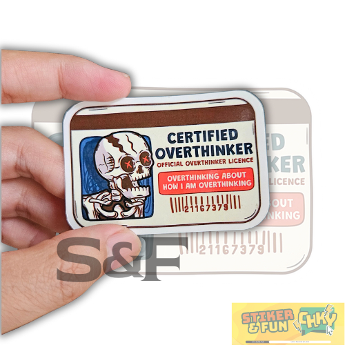 

Stiker Sticker Vinyl Laminasi MEMBER CARD OVERTHINKER Vol 2