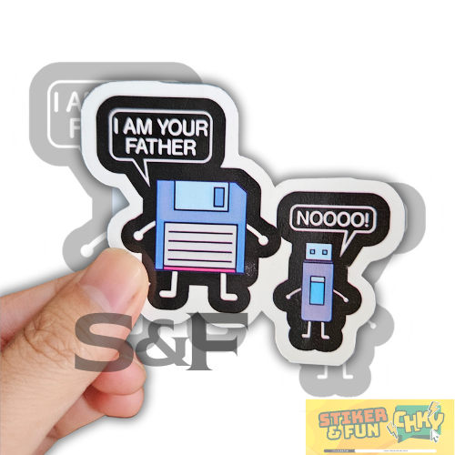 

Stiker Sticker Vinyl Laminasi DISKET & USB