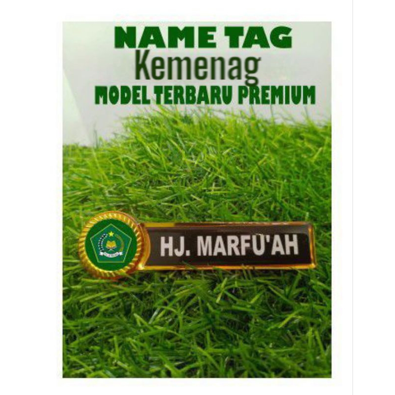 

nametag / nama dada kemenag / Guru madrasah modell terbaru