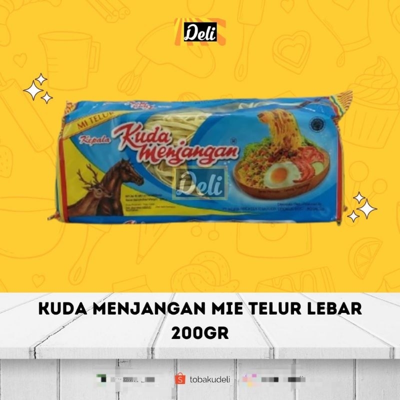 

Kuda Menjangan Mie Kering Telur 200gr (Lebar, Tipis)