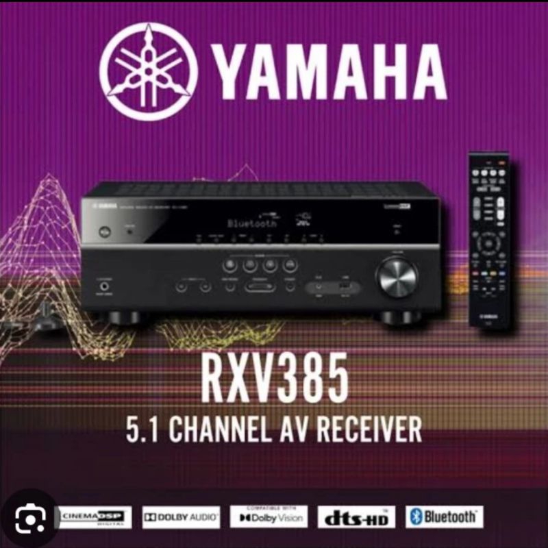 Yamaha AV RECEIVER RXV-385 ,RXV385 5.1 channel