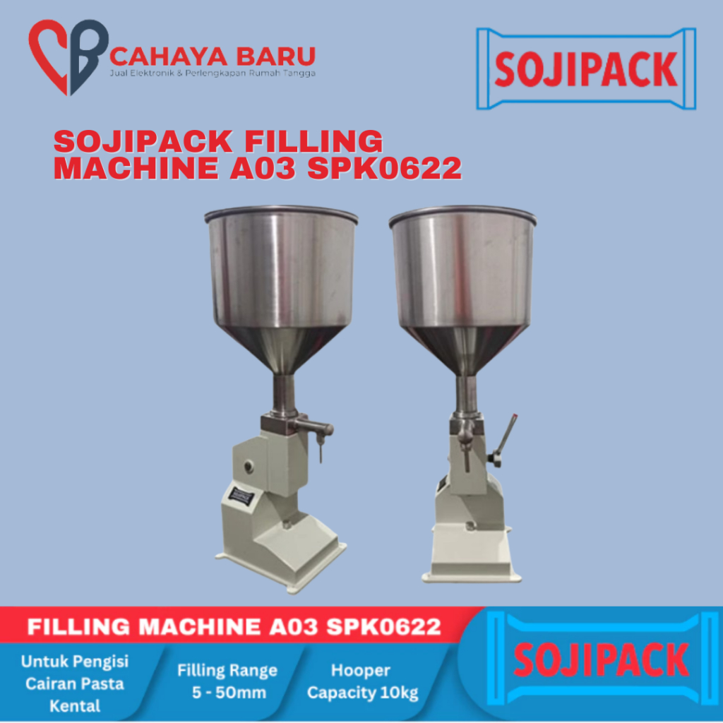 SOJIPACK Filling Machine A03 Mesin Pengisi Cairan Pasta Kental SPK0622