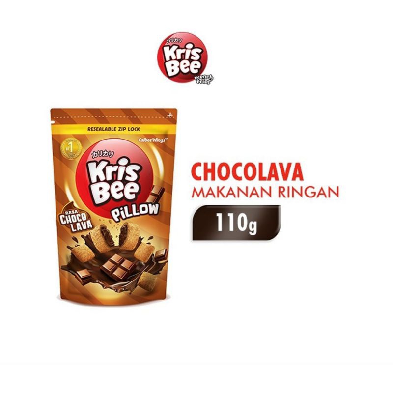 

Krisbee Snack pillow choco lava 100G