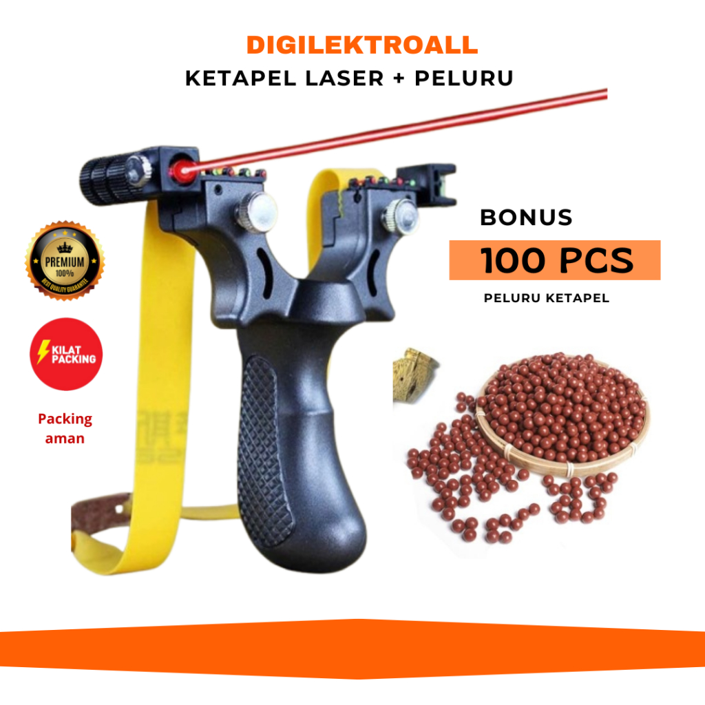 [PREMIUM] Big Power Ketapel Laser Tactical Ketapel Slingshot Dengan Laser Sight Ketapel Burung 1set 
