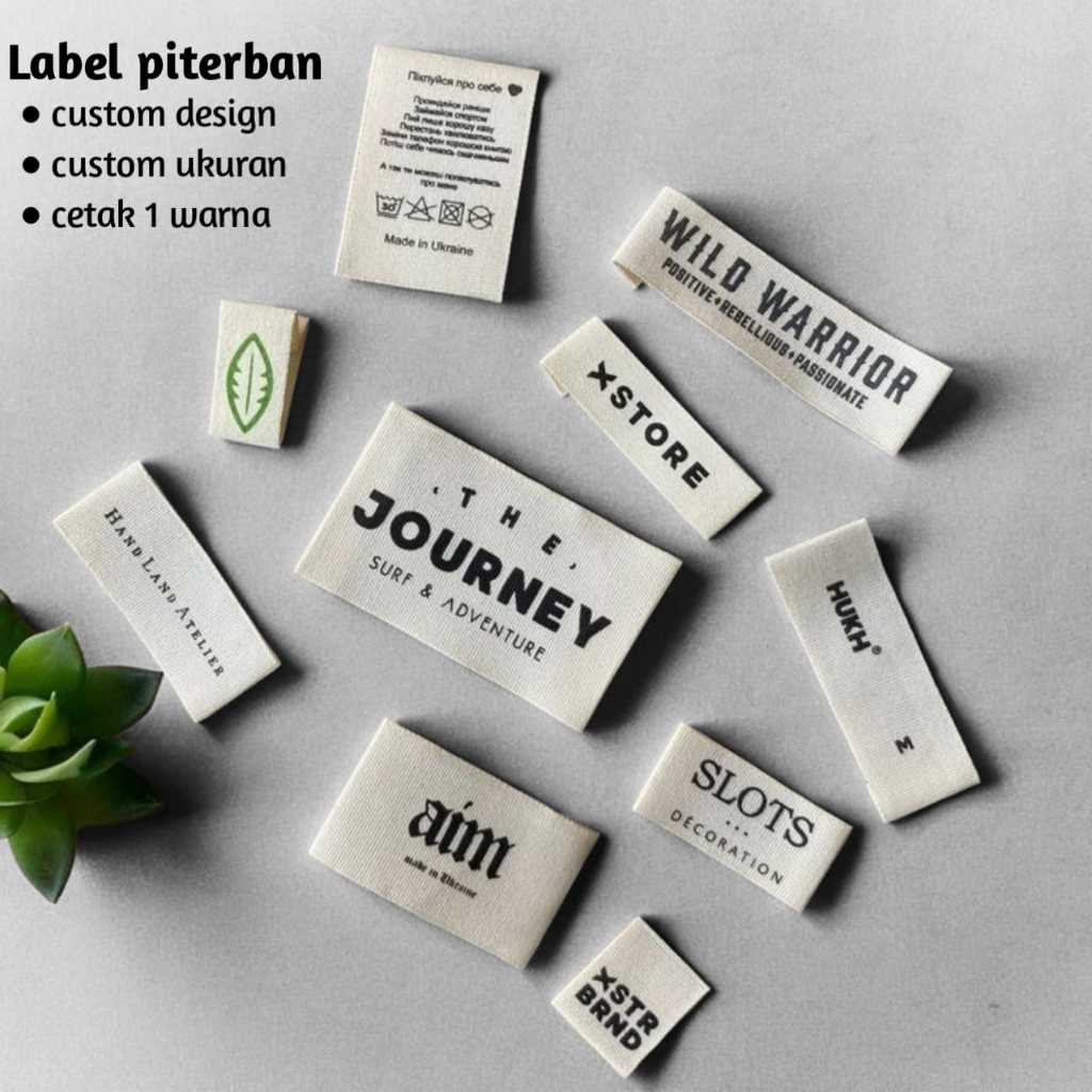 

100 pcs label katun halus label katun import custom label baju label baju murah label pakaian custom