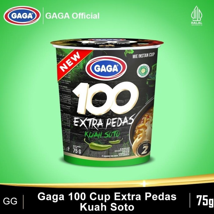 

GAGA MIE INSTANT 100 EXTRA PEDAS KUAH SOTO CUP 75g