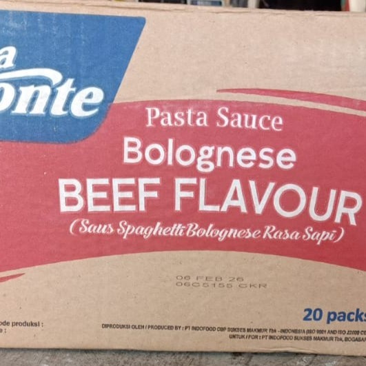

Saus Pasta Bolognese La Fonte 315 gr x 12 pcs Per Dus