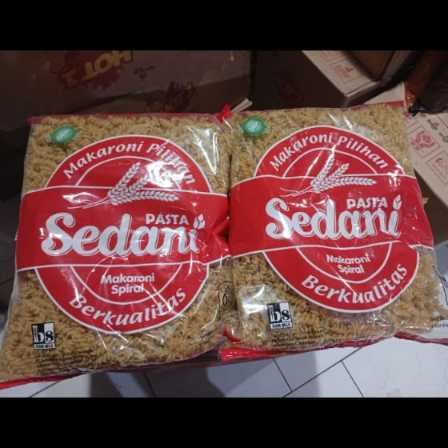 

Makaroni spiral Sedani 1kg Tekstur Tahan Lama Halal