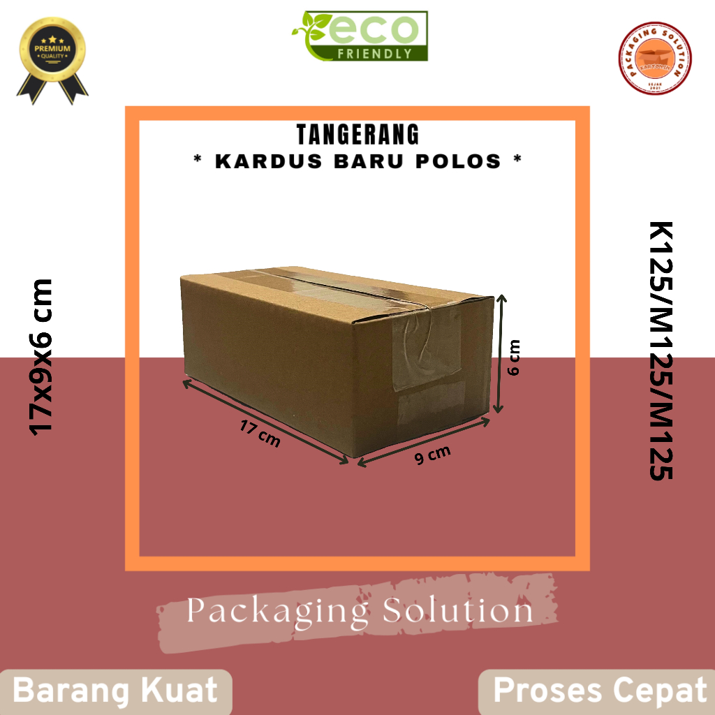 

KARDUS PACKING 17x9x6 cm BARU POLOS KARTON DUS PACKING 17 x 9 x 6 cm