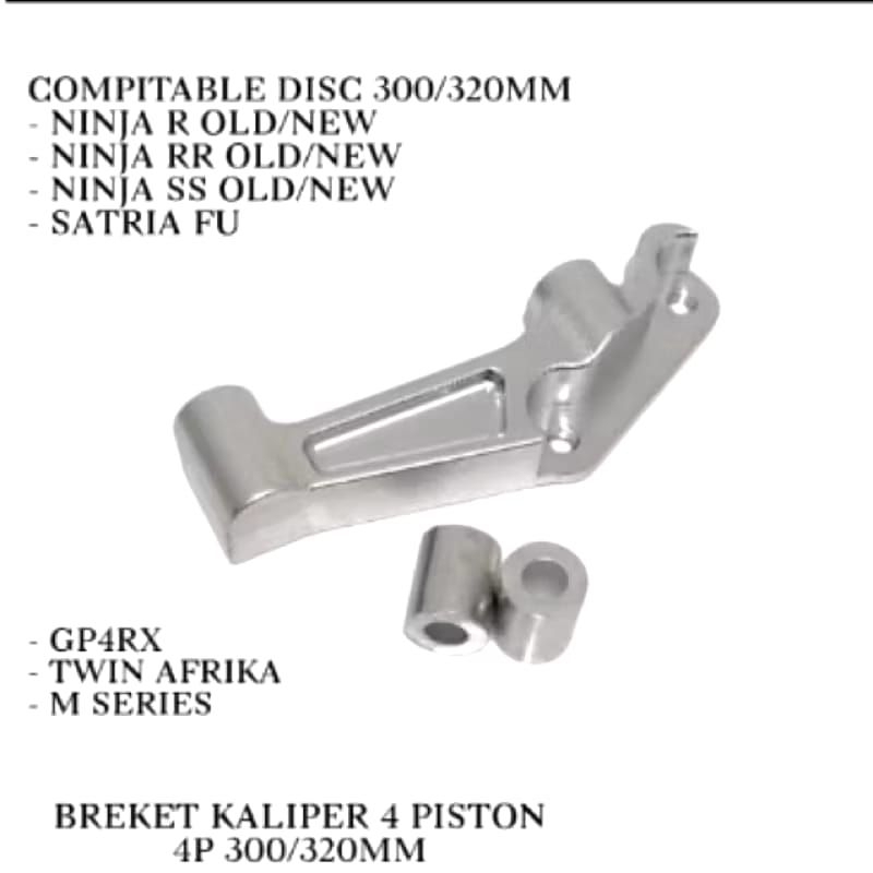 BREKET CNC KALIPER 4P TWIN AFRIKA BREMBO RADIAL NINJA R SS 150 TIGER MEGAPRO SONIC CB150R CBR OLD DI