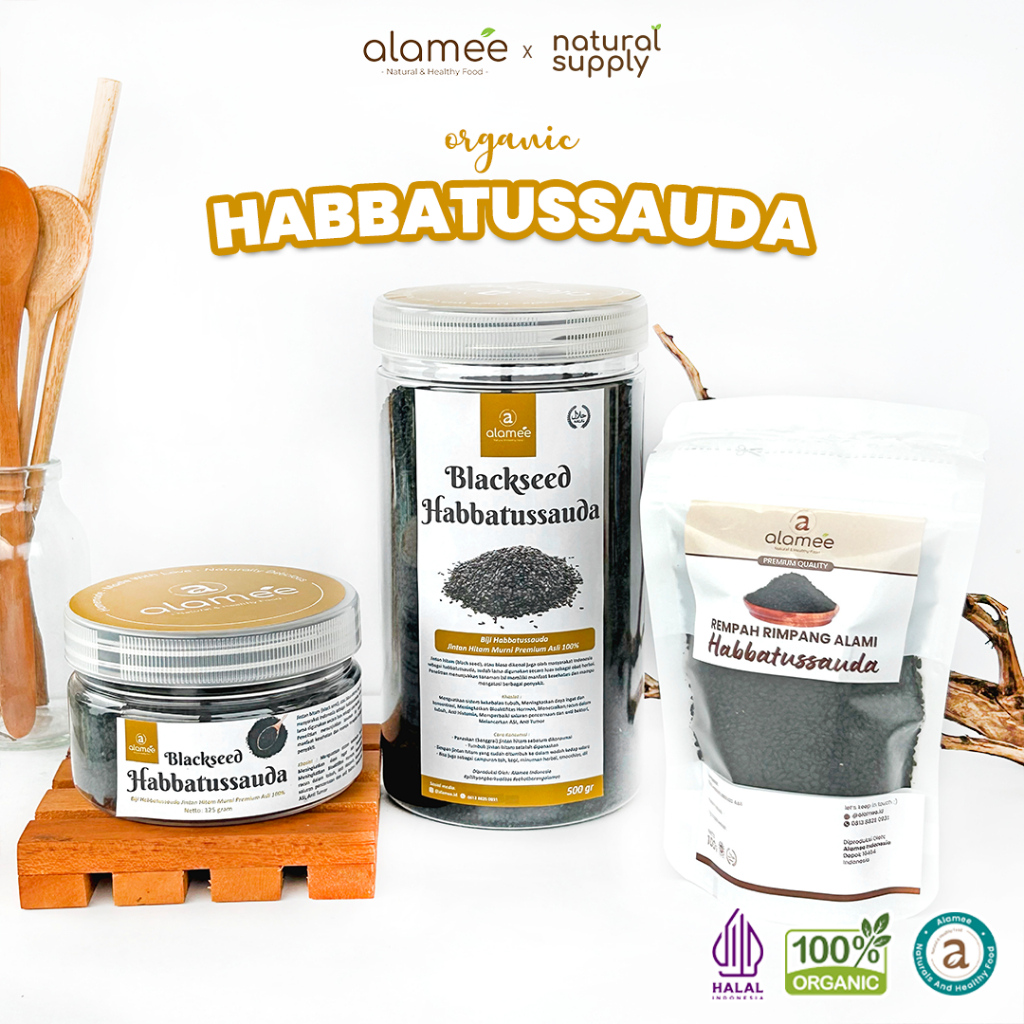 

ALAMEE Jinten Hitam Habbatussauda Biji Jintan Habatusauda Original Asli hibiscus food