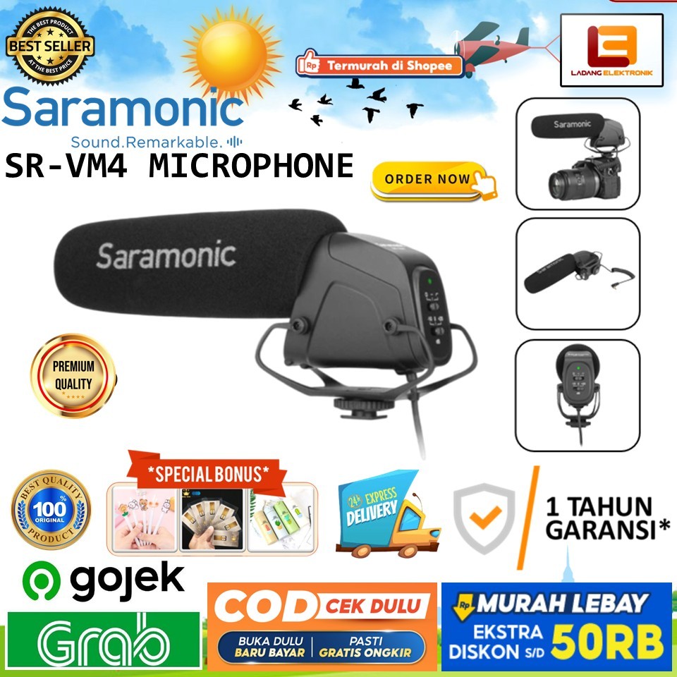 Saramonic SR-VM4 Camera-Mount Shotgun Microphone