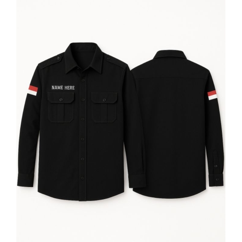 PDL CUSTOM AMERICAN DRILL,KEMEJA BORDIR CUSTOM PDL PDH,SERAGAM CUSTOM BORDIR