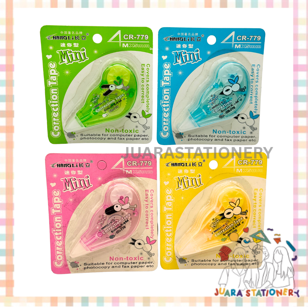 

(1321) JUARASTATIONERY Correction Tape Mini CR-779 / Tip Ex Kertas Tip X Kertas