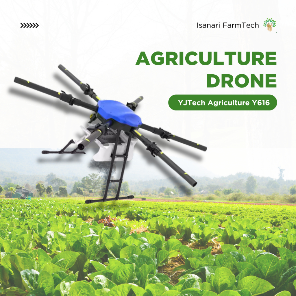 Drone pertanian YJTech Y616 - Agriculture Drone - Drone Sprayer 16 L