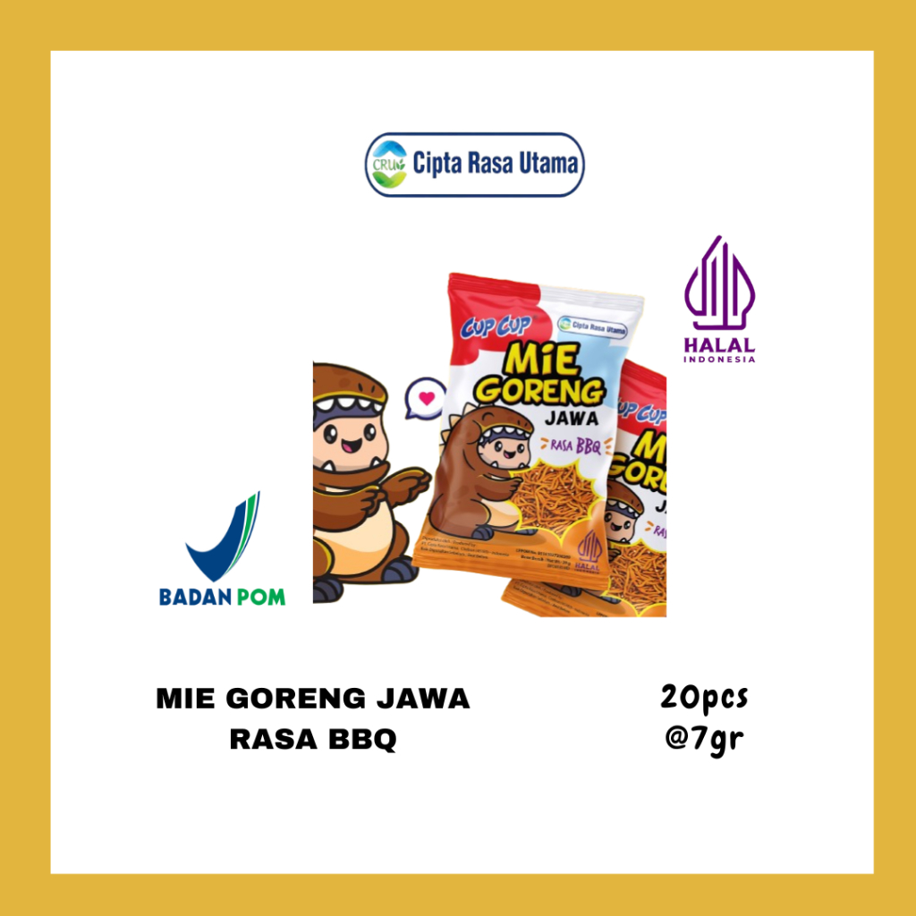 

Mie Goreng Jawa BBQ | 20pcs | 7gr/pcs