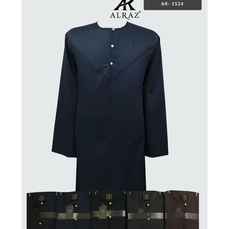 alraz omani gamis alraz oblong lengan panjang muslim dewasa