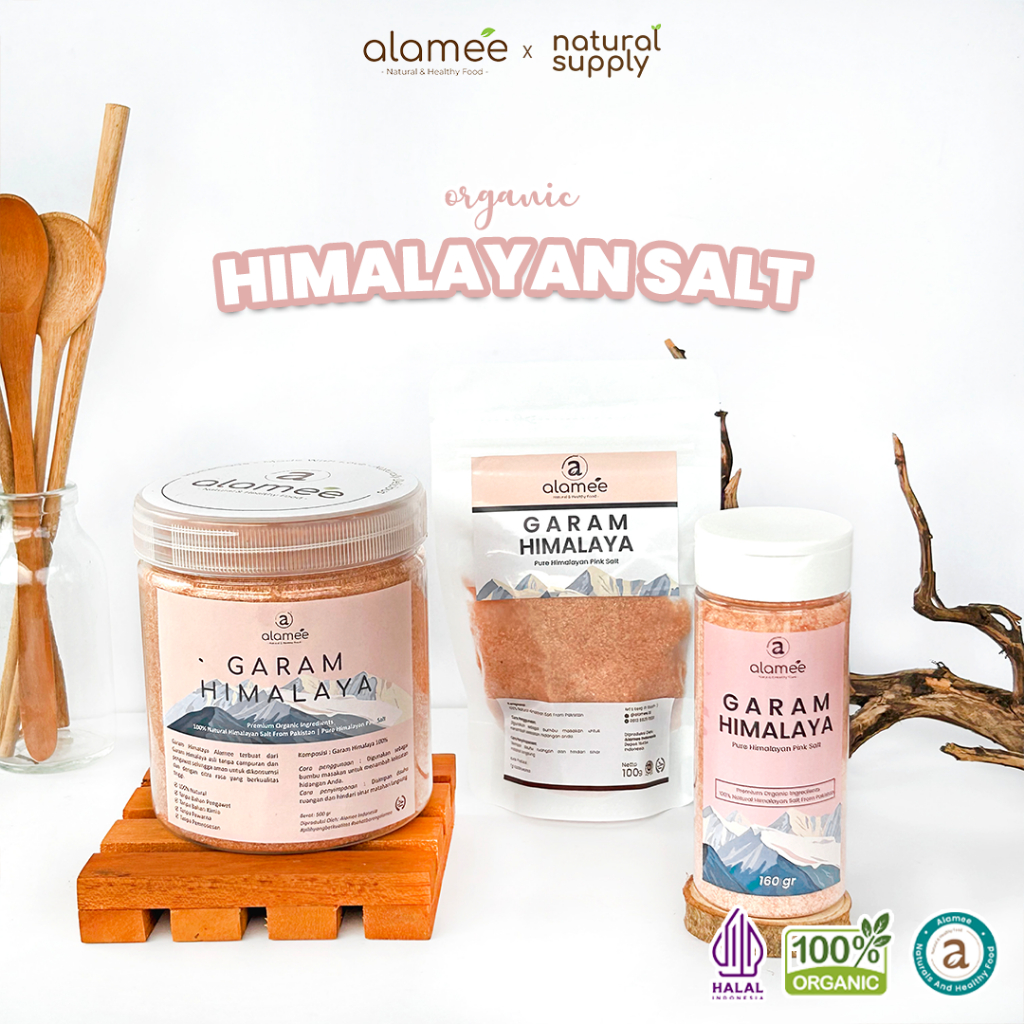 

ALAMEE Garam Himalaya Himalayan Salt Sea Salt 500G Pink Rock Salt Pakistas 500Gr