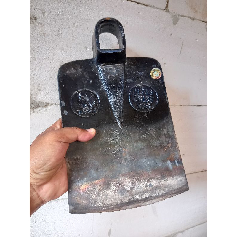 cangkul baja cap ayam jago turkey turki sudah disepuh tajam