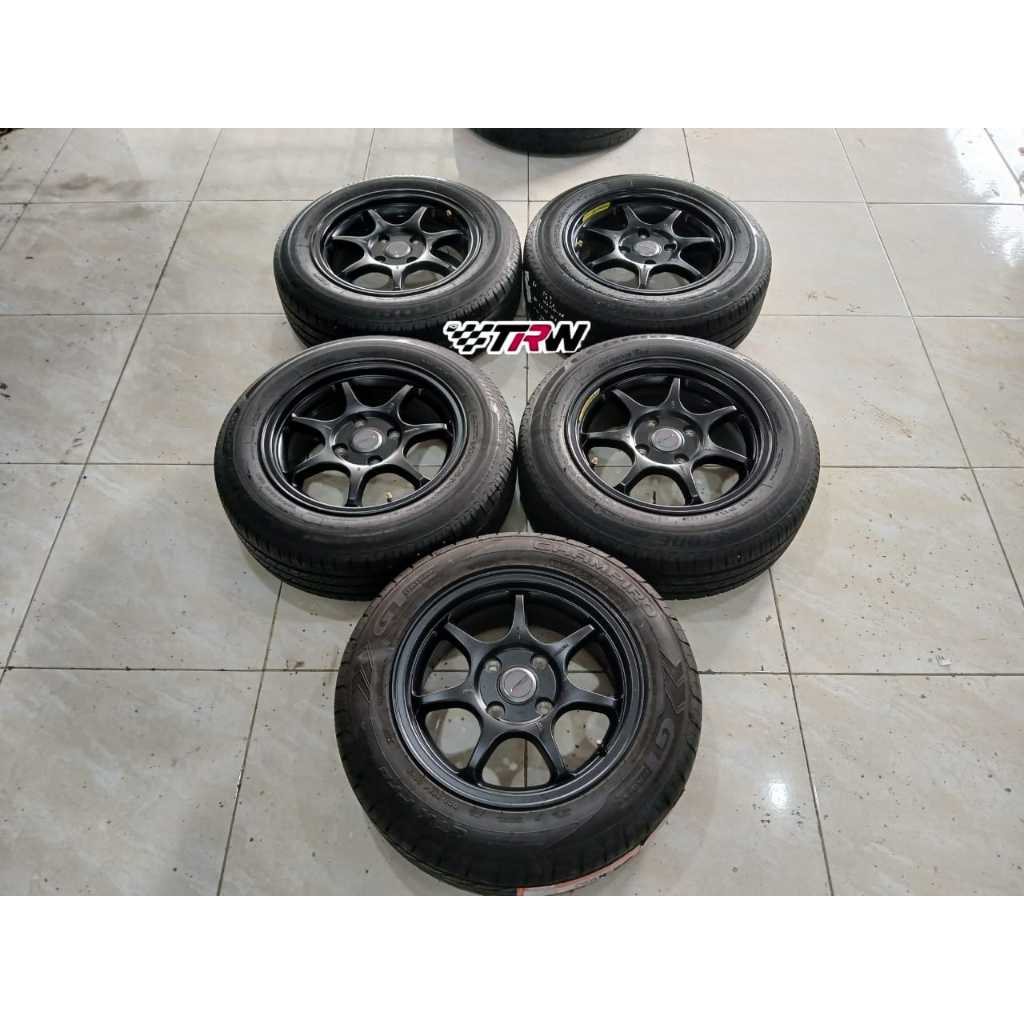 Paket Velg Ban Mobil Bekas Murah Fortis Ring 15x6,5 PCD4x114,3 Ban 185 65 R15 Avanza Xenia Livina Wu
