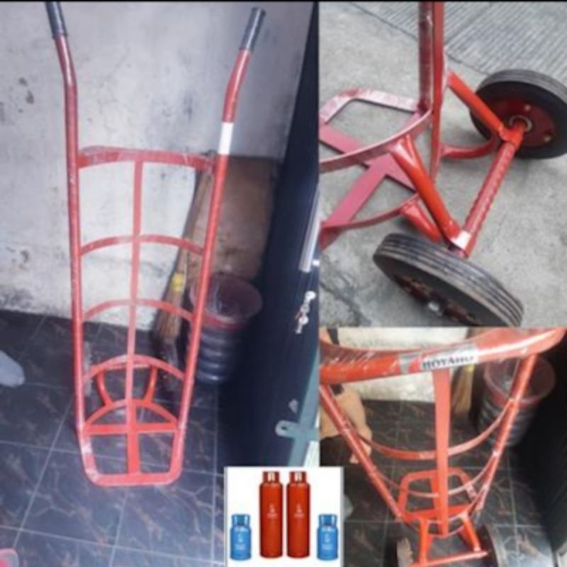 Troli Dorong/ Gas 50 kg/2 x Gas 12 kg