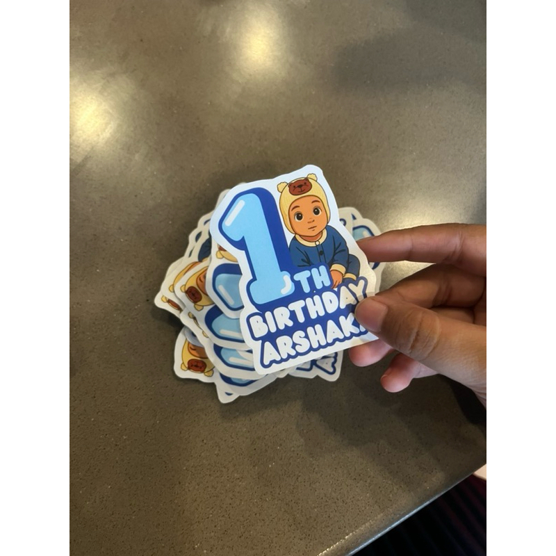 

Stiker Ultah Anak Custom isi 30pcs