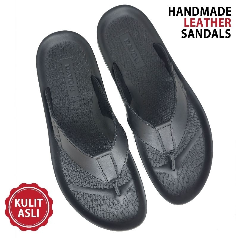 DAVOLI Sandal Kulit 5033 Black