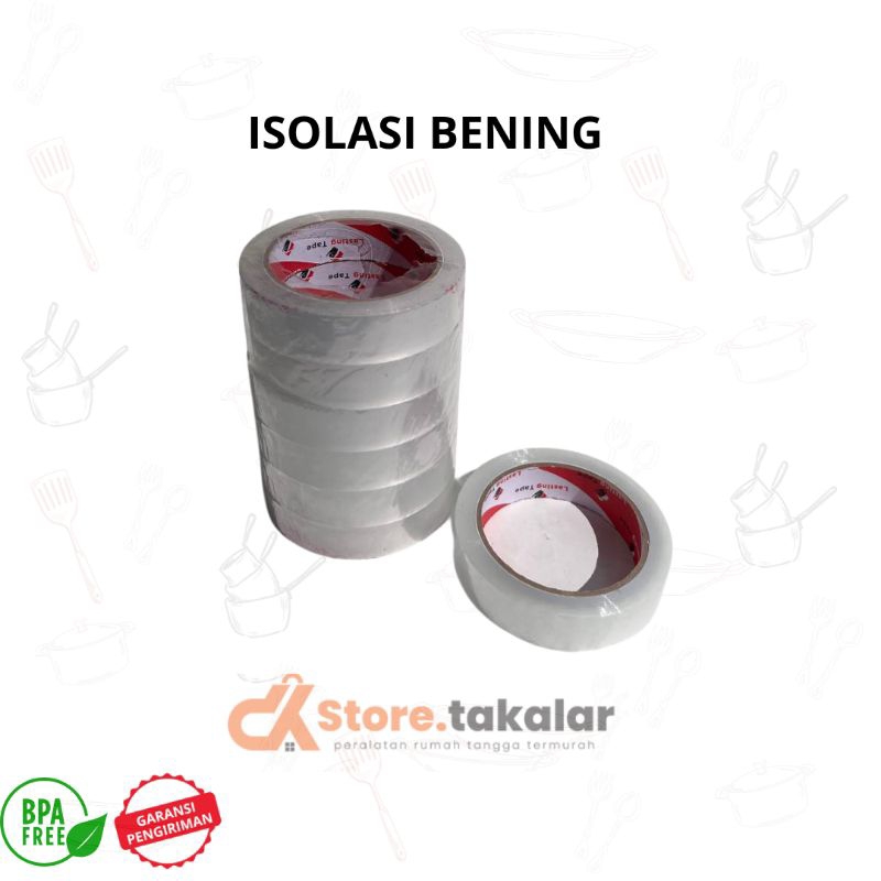 

Lakban OPP Tape / Isolasi Bening / Lakban Serbaguna / Lakban Praktis