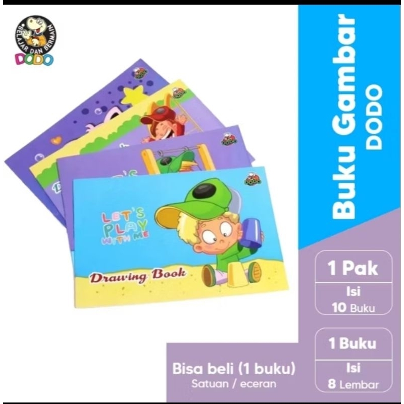 

BUKU GAMBAR DODO A4 ISI (10pack) cocok untuk TK.SD