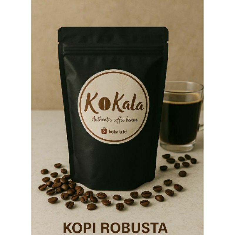 

Kokala Biji Kopi Bubuk Robusta Kopi Asli Kampung kopi tanpa campuran Coffee Beans Espreso 50 gram