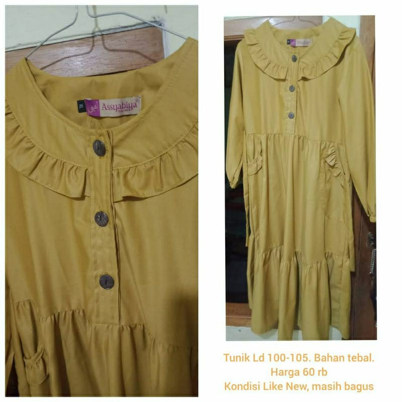 Gamis mustard Kuning