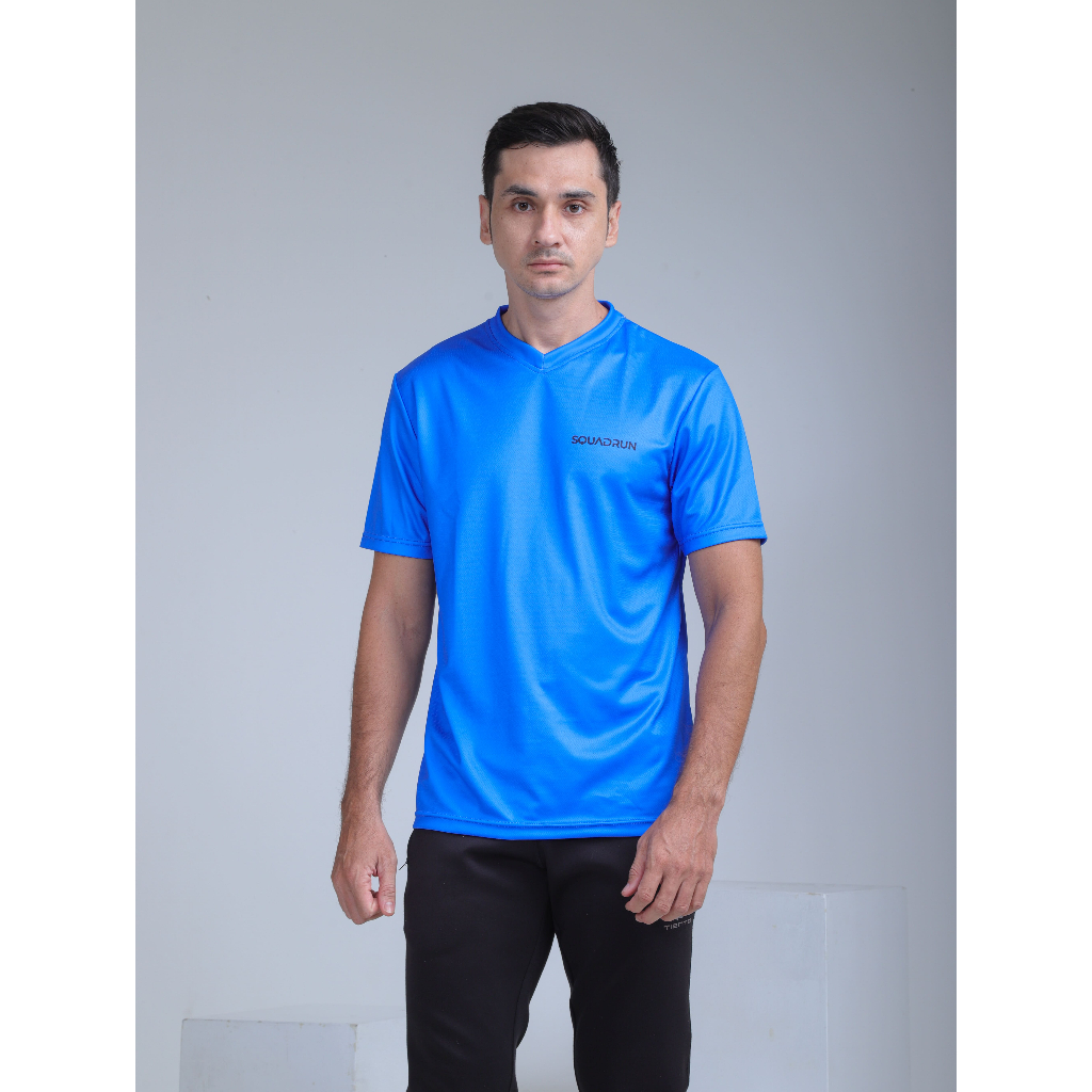 SquadRun - Kaos Running Pria Dry Fit Lengan Pendek