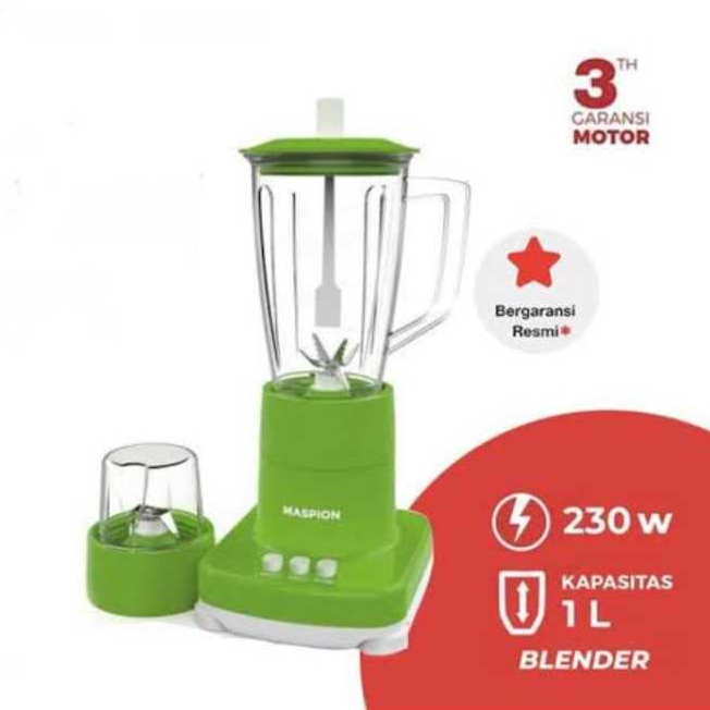 BLENDER MASPION 1272 GL 2in1 / Blender 2in1 kaca/ Blender 1 liter/ blender maspion 2in1