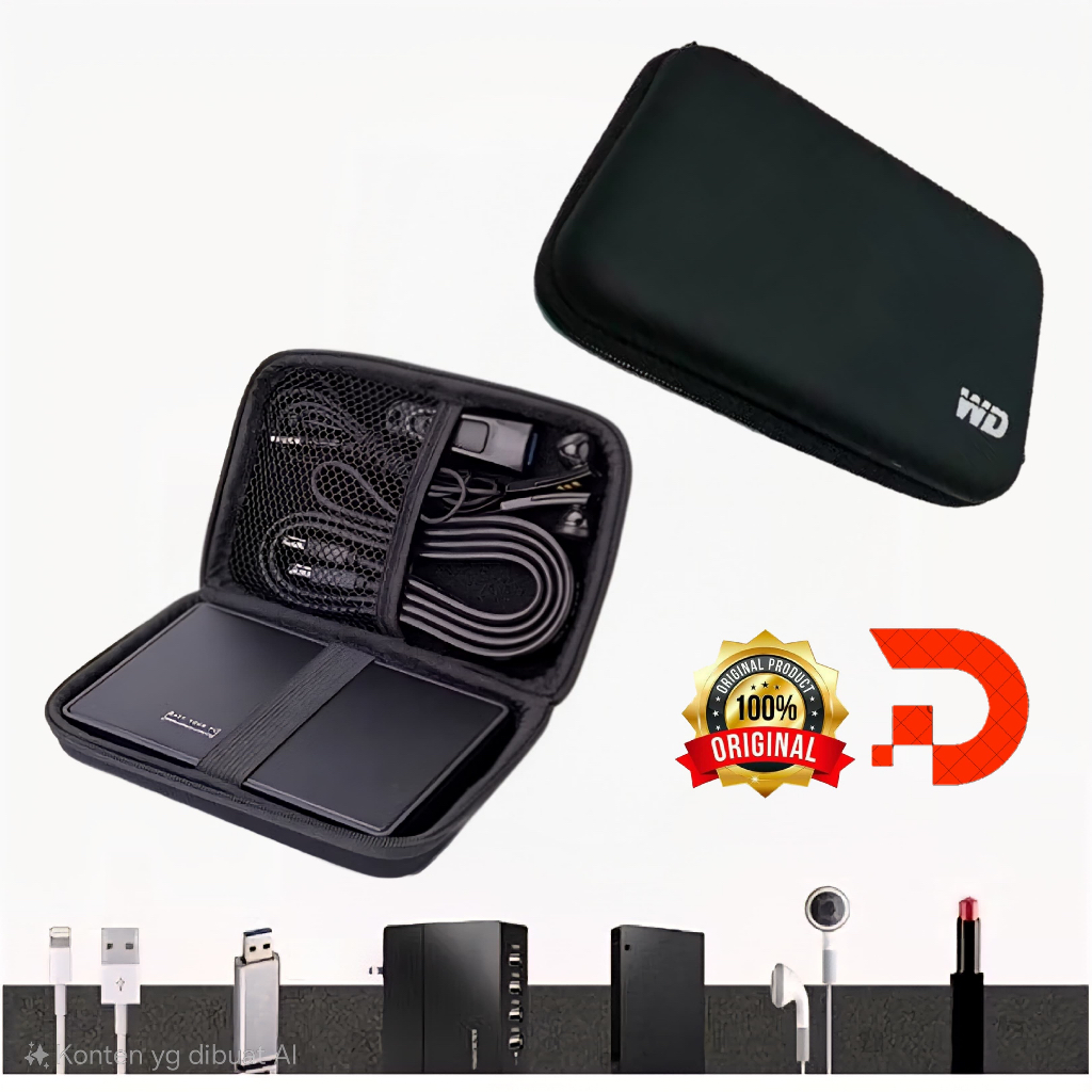 Case Hardisk/Dompet Hardisk WD Anti Shock Protective Case HDD 2.5"