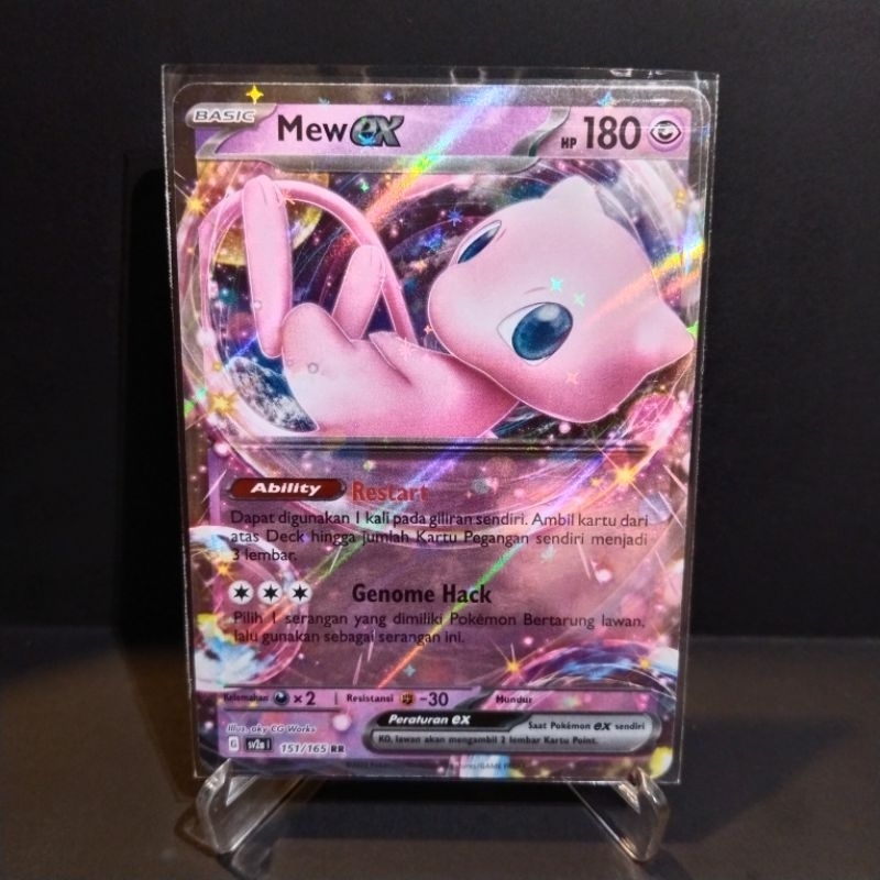 Mew ex RR sv2a 151/165 Kartu Pokemon 151. Pokemon Card