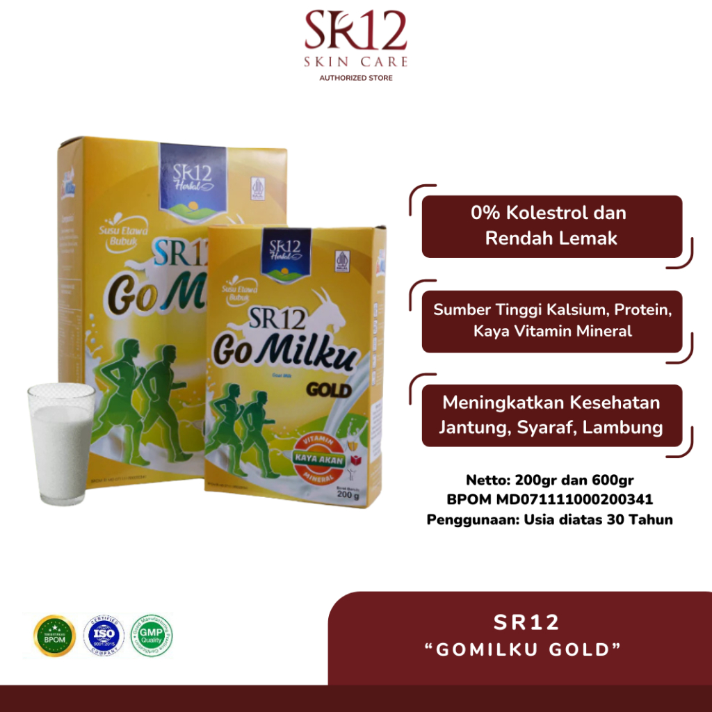 

SR12 Gomilku Gold Susu Kambing Etawa Rendah Lemak Tinggi Kalsium Bebas Gula 200 dan 600gr