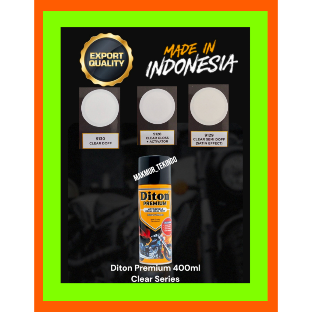 Diton Premium 400ml Clear Coating#Diton Premium Clear Gloss, Clear Doff, Clear Semi Doff