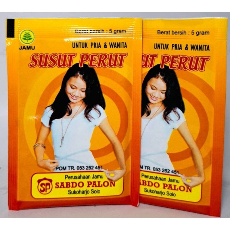 

JAMU SUSUT PERUT CAP SABDO PALON KEMASAN PACK ISI 10 SACHET