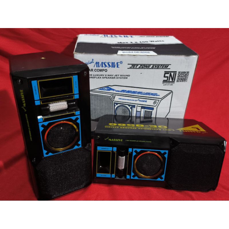 Speaker box 4" massive OE-8566 sepasang 3 way