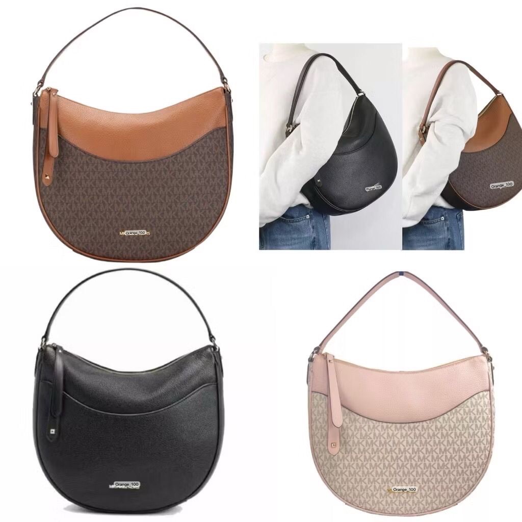 TAS WANITA MK  DOVER HALF MOON SHOULDER BAG LARGE ORIGINAL