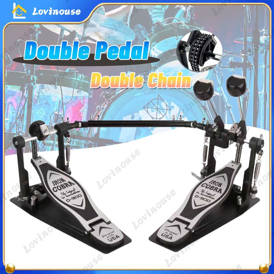 Double Pedal Drum DB Percussion Dual Chain Pedal aksesori pedal drum universal