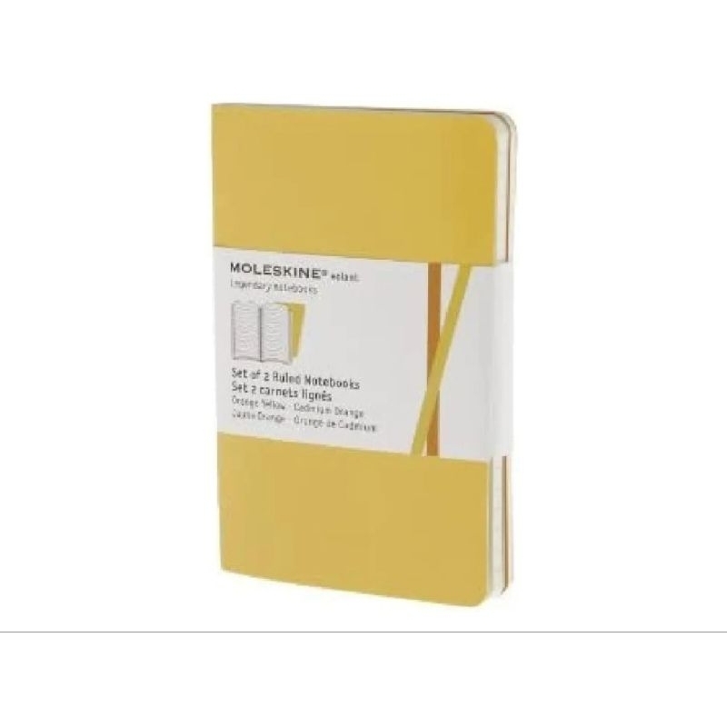 

Moleskine Ruled Notebook Volant Orange Yellow - Cadmium Orange (isi 2 pcs)