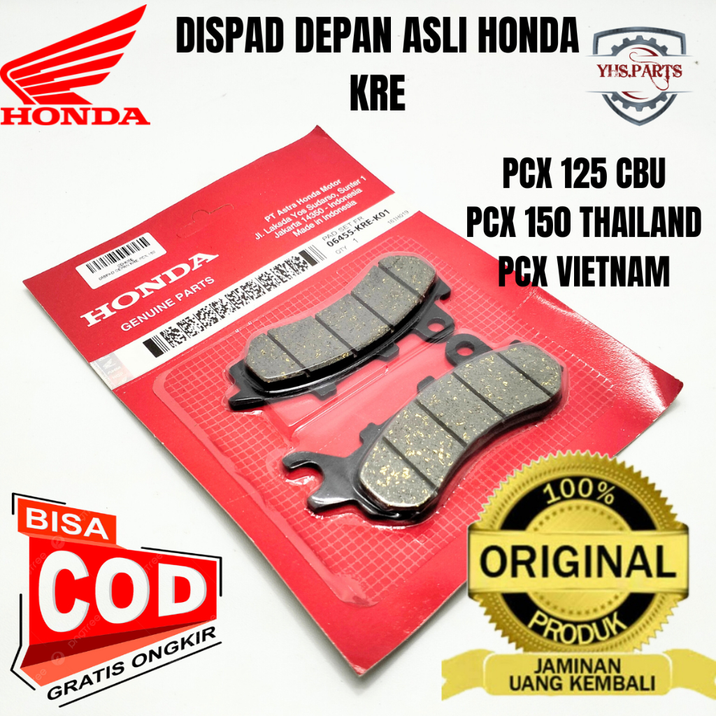 ASLI ORIGINAL DISPAD DEPAN HONDA AHM KRE PCX 125 CBU PCX 150 THAILAN PCX VIETNAM
