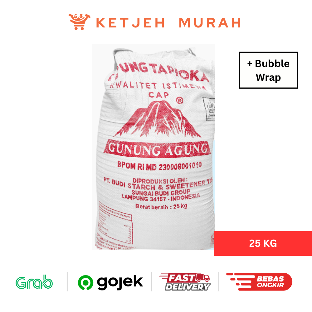

Tepung Tapioka Sagu Cap Gunung Agung 25 KG [Pengiriman Reguler & Cargo]