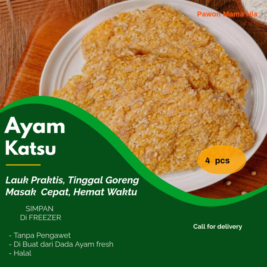 

INSTAN Chicken Katsu Frozen Siap Goreng – Ayam Katsu Jepang Homemade - Ayam Katsu Beku Siap Masak