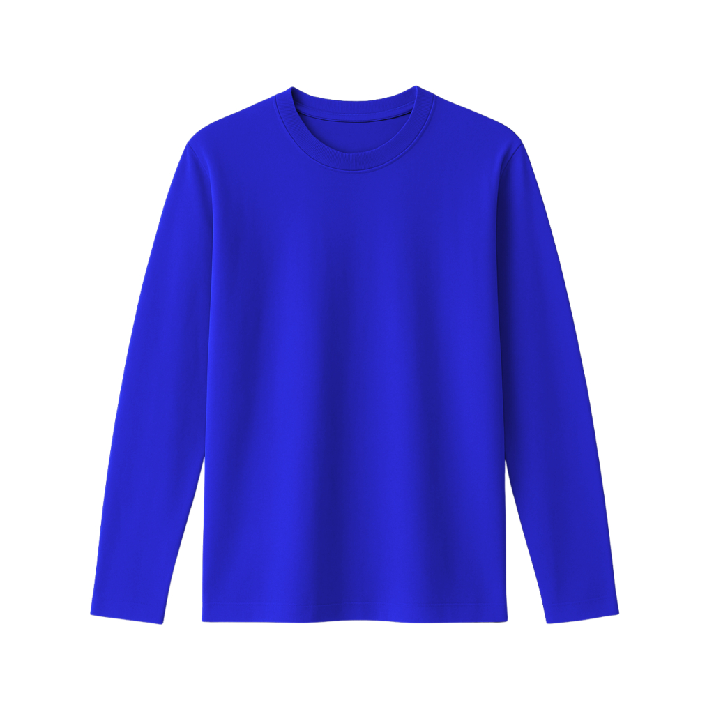 COD kaos oblong combed 20s lengan panjang ukuran S-3XL BIRU BENHUR/ BIRU BCA