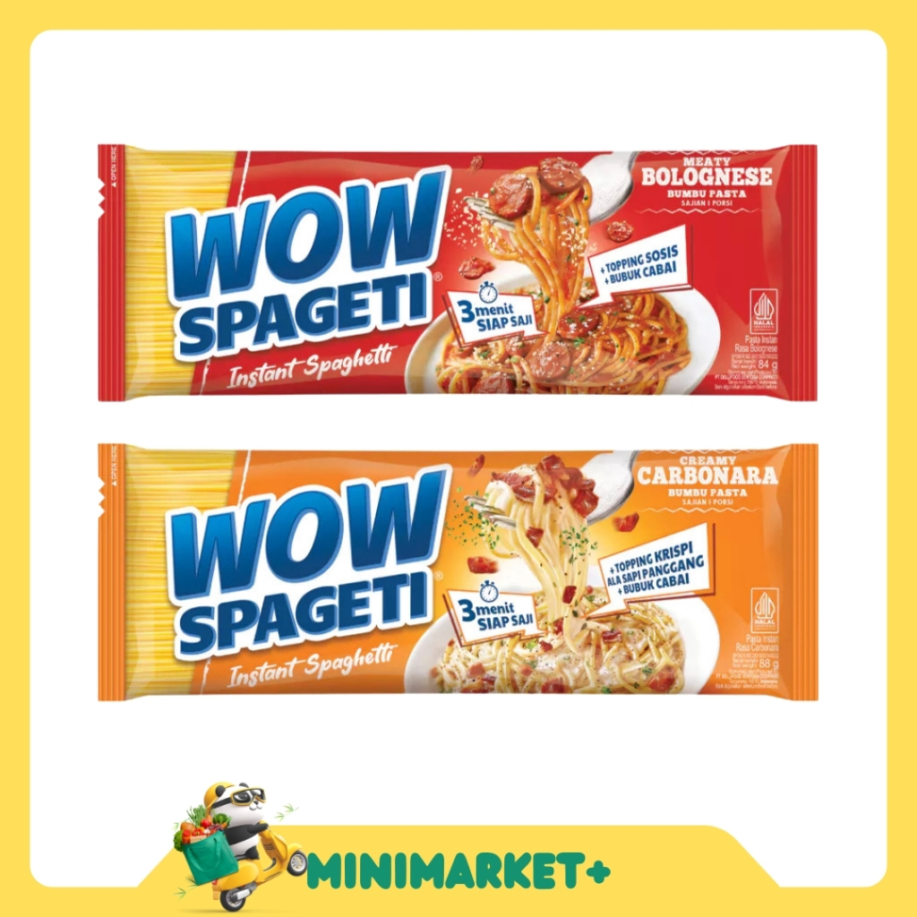 

WOW SPAGETI CREAMY CARBONARA & MEATY BOLOGNESE 88 GR