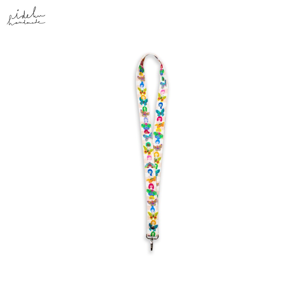 

Butterfly Faces Lanyard Ideku Handmade